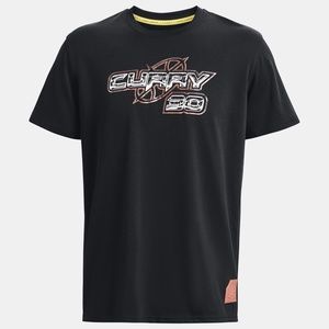 Curry x Under Armour Curry 30 Heavyweight Short Sleeve Tee 1376808-001 (Black)